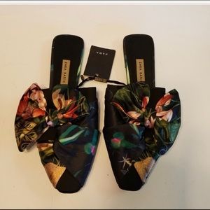 Zara Floral Mules Size 7.5